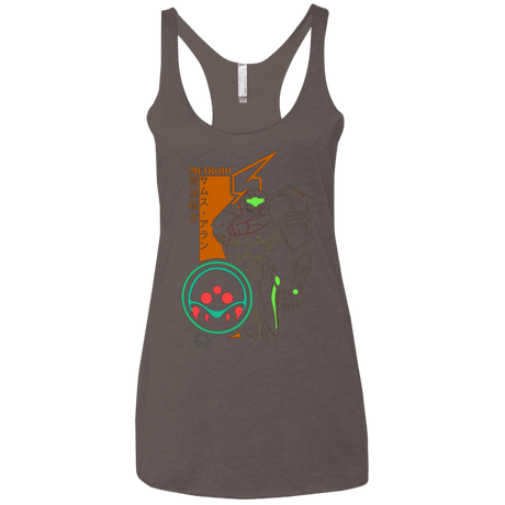T-Shirts Macchiato / X-Small Profile-METROID Women's Triblend Racerback Tank