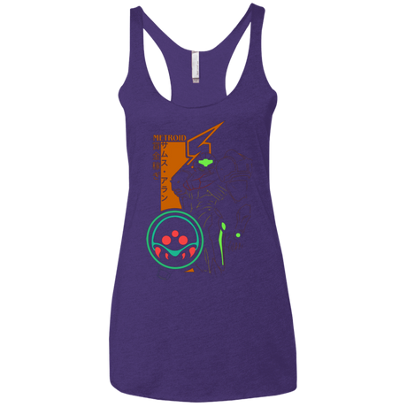 T-Shirts Purple / X-Small Profile-METROID Women's Triblend Racerback Tank
