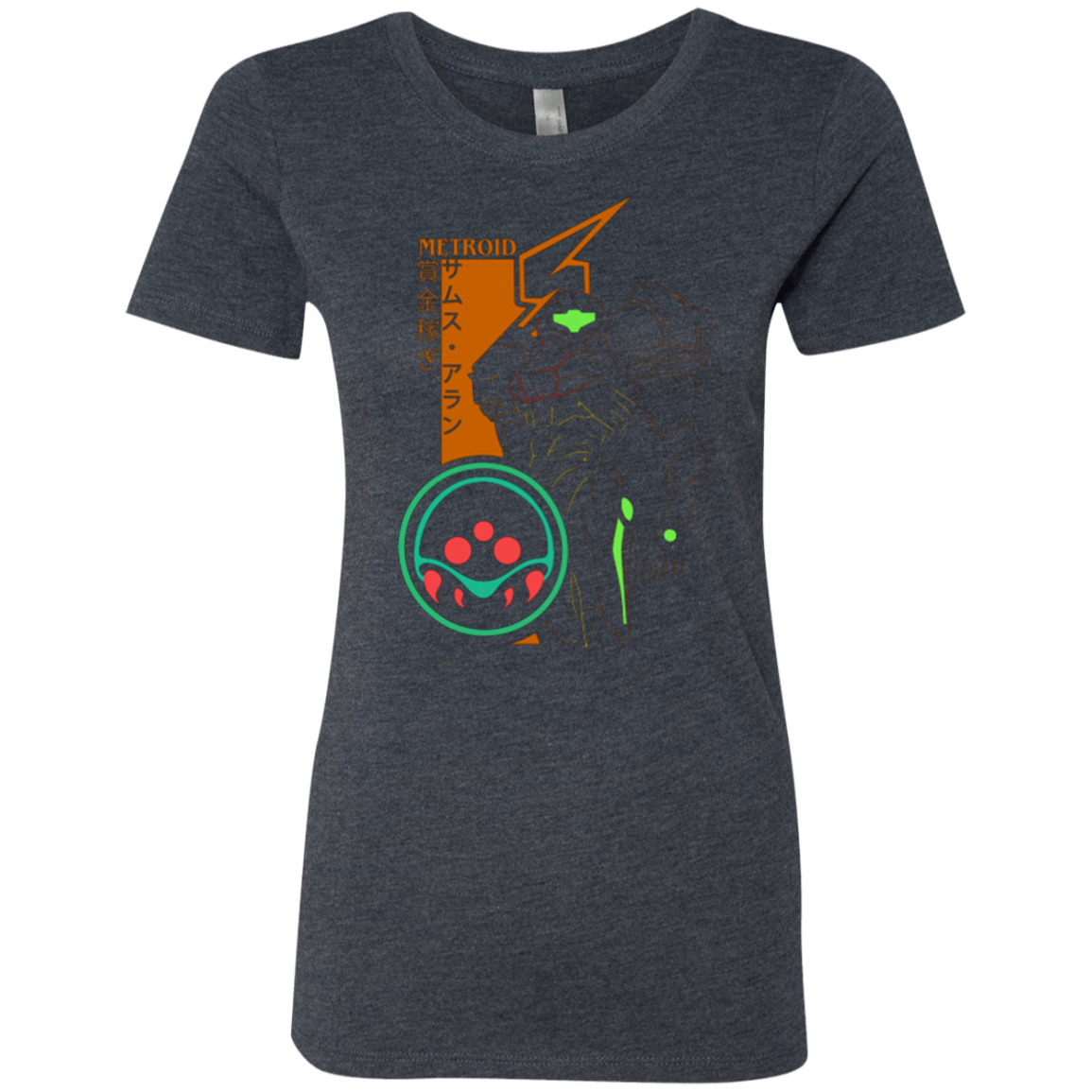 T-Shirts Vintage Navy / Small Profile-METROID Women's Triblend T-Shirt