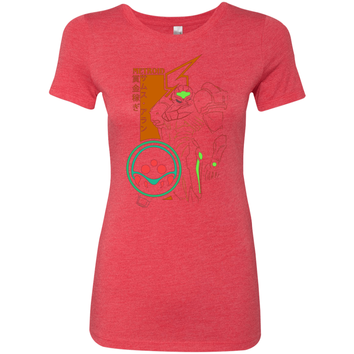 T-Shirts Vintage Red / Small Profile-METROID Women's Triblend T-Shirt