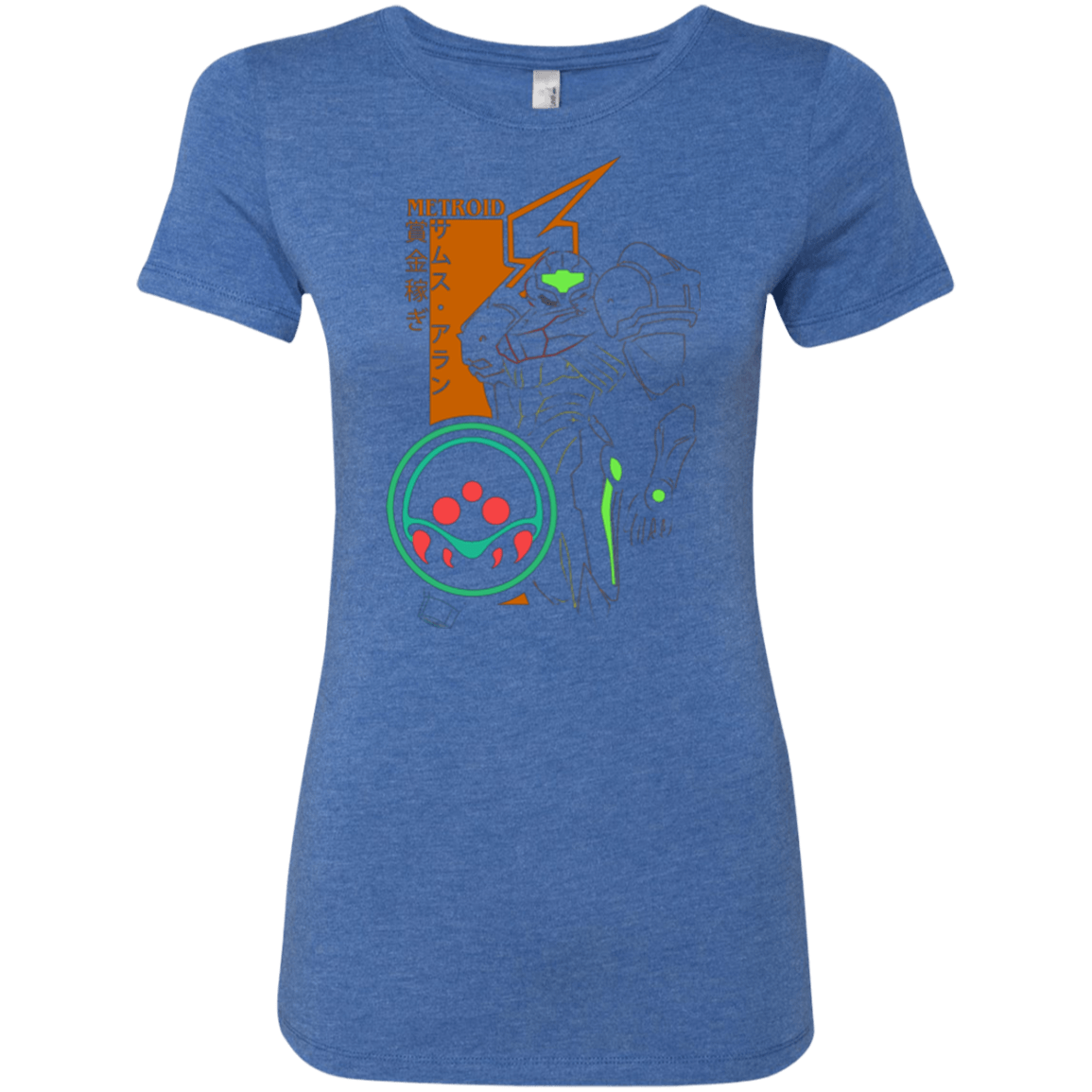 T-Shirts Vintage Royal / Small Profile-METROID Women's Triblend T-Shirt