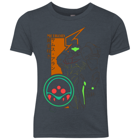 T-Shirts Vintage Navy / YXS Profile-METROID Youth Triblend T-Shirt
