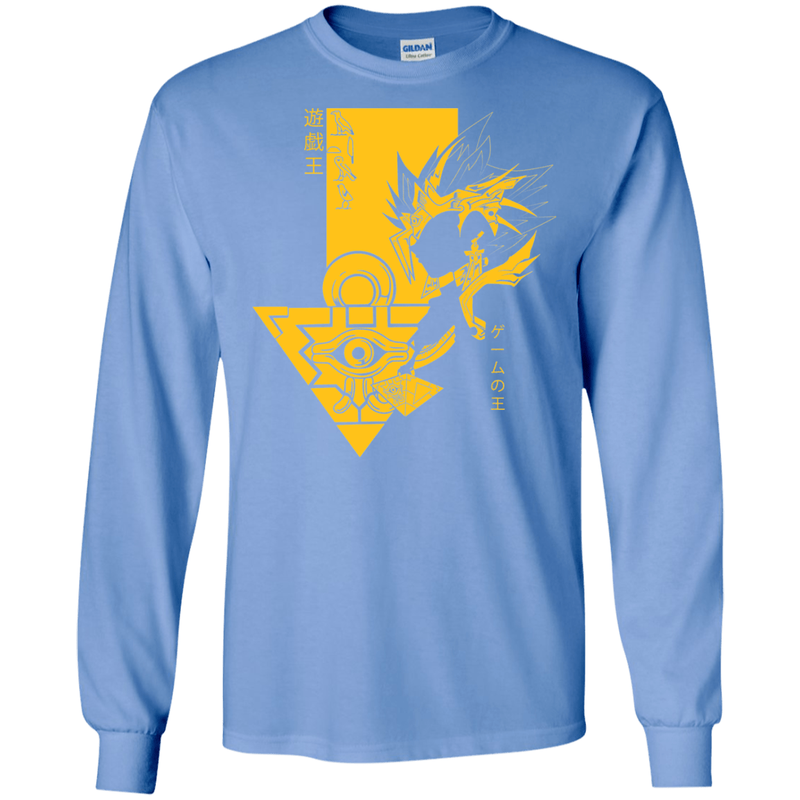 T-Shirts Carolina Blue / S Profile - Pharaoh Atem Men's Long Sleeve T-Shirt