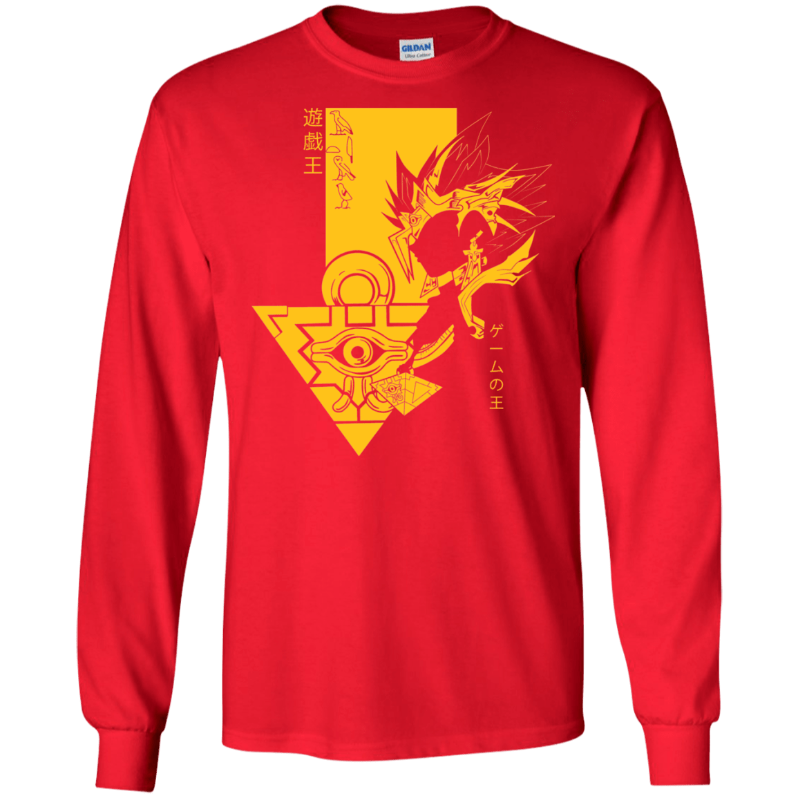 T-Shirts Red / S Profile - Pharaoh Atem Men's Long Sleeve T-Shirt