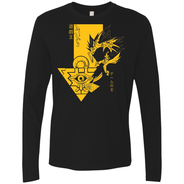 T-Shirts Black / S Profile - Pharaoh Atem Men's Premium Long Sleeve
