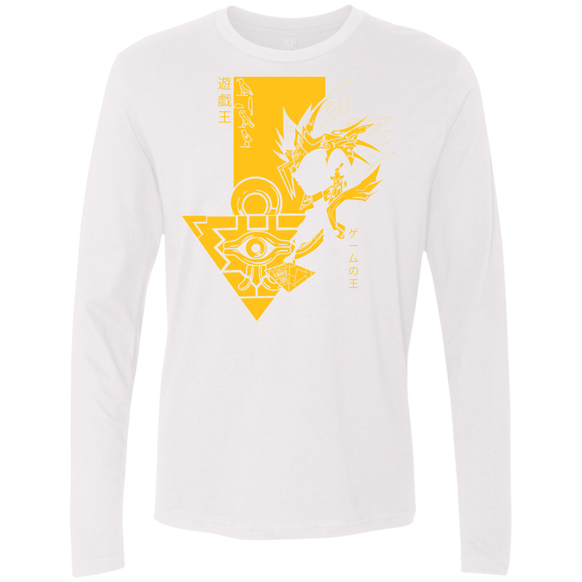 T-Shirts White / S Profile - Pharaoh Atem Men's Premium Long Sleeve
