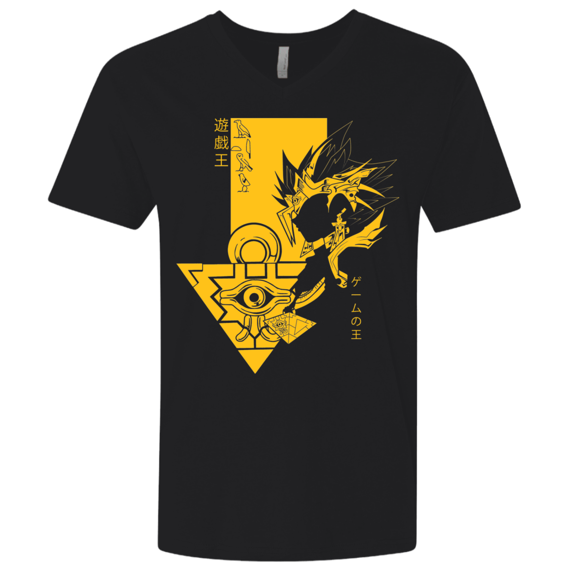 T-Shirts Black / X-Small Profile - Pharaoh Atem Men's Premium V-Neck