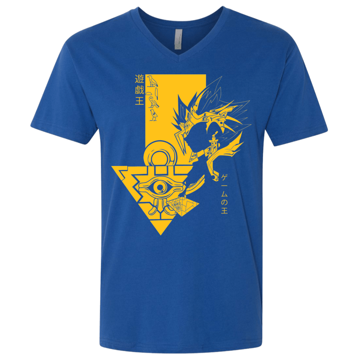 T-Shirts Royal / X-Small Profile - Pharaoh Atem Men's Premium V-Neck