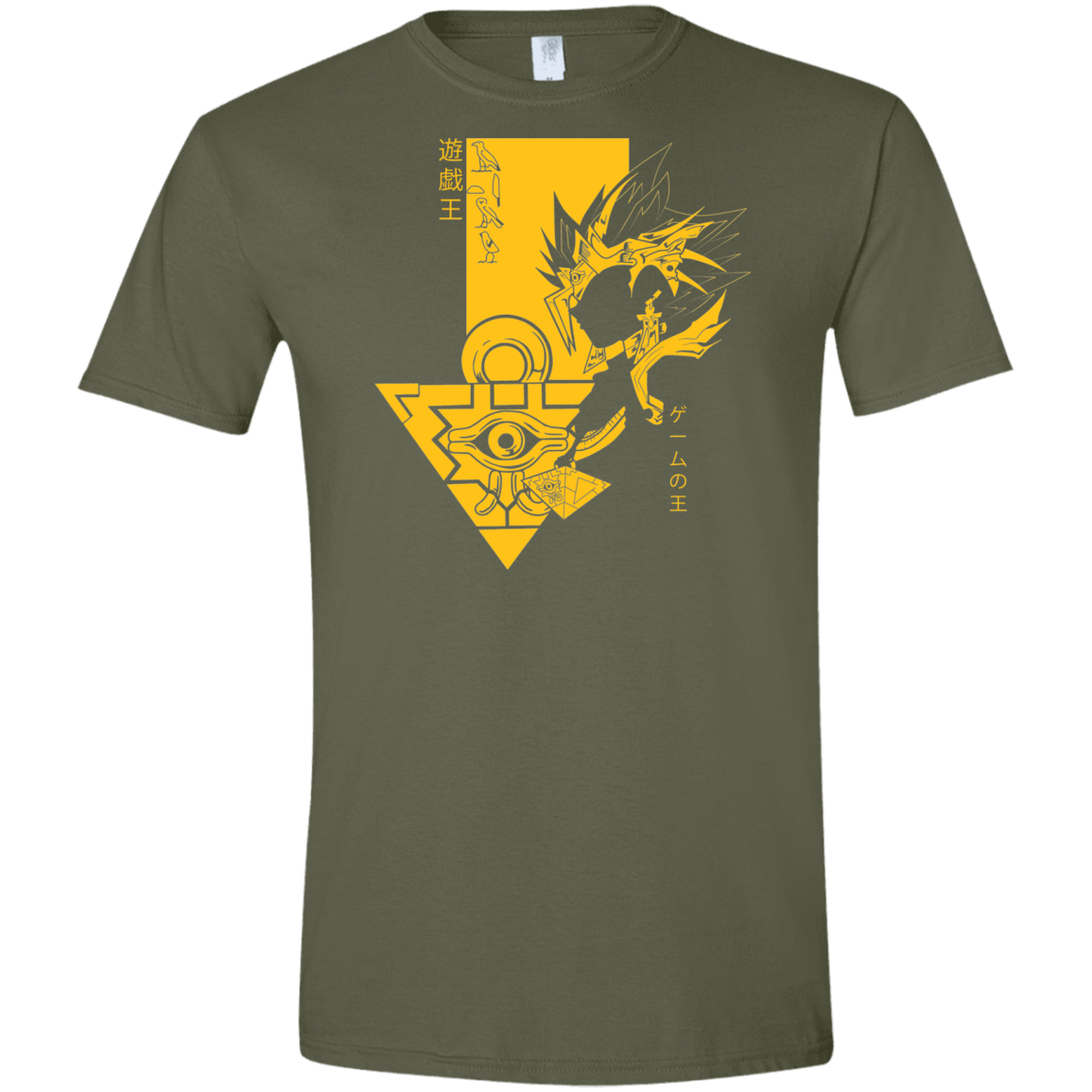 T-Shirts Military Green / S Profile - Pharaoh Atem Men's Semi-Fitted Softstyle