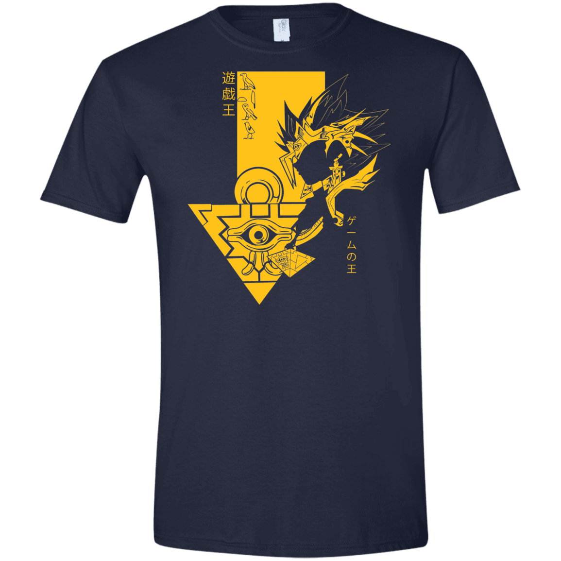 T-Shirts Navy / X-Small Profile - Pharaoh Atem Men's Semi-Fitted Softstyle