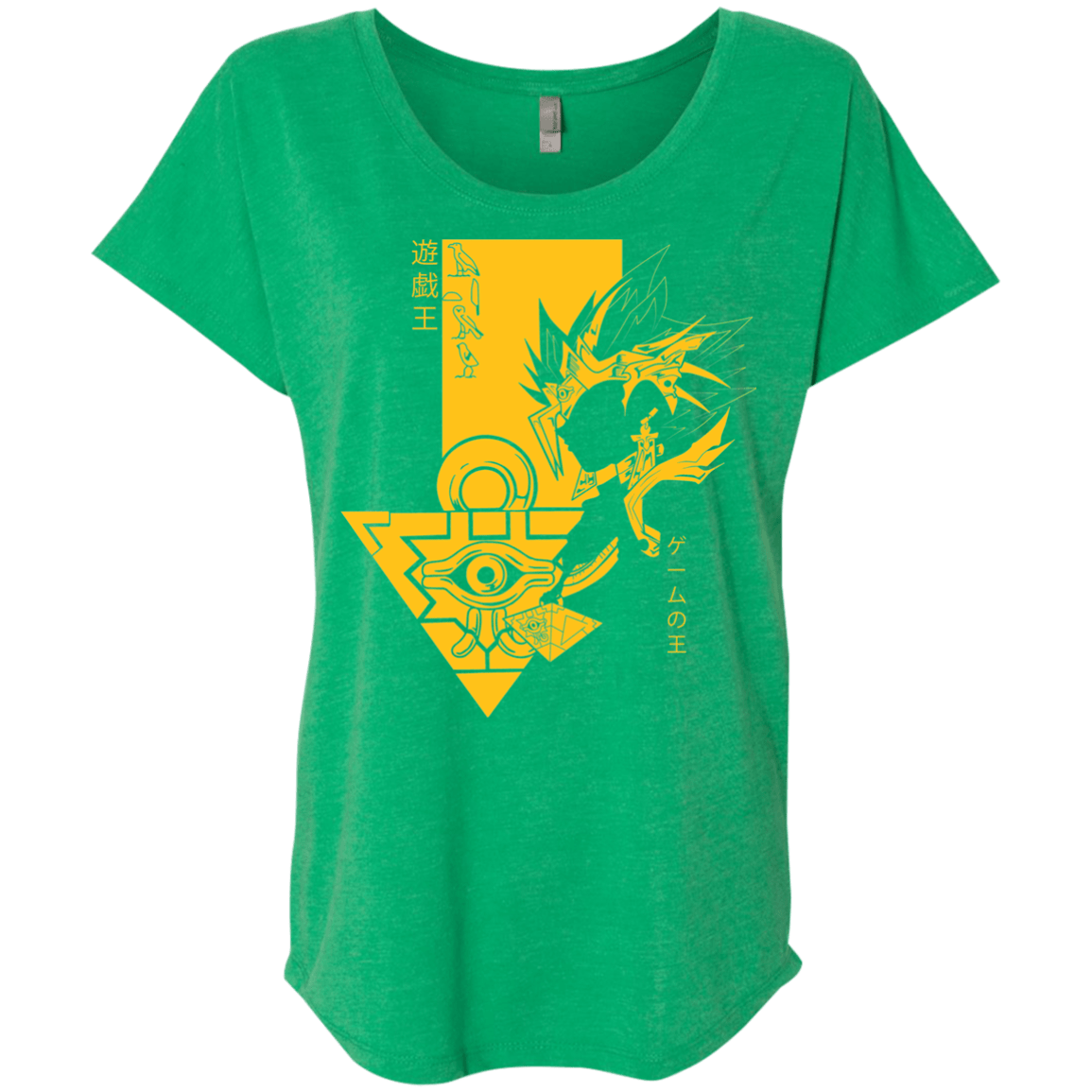 T-Shirts Envy / X-Small Profile - Pharaoh Atem Triblend Dolman Sleeve