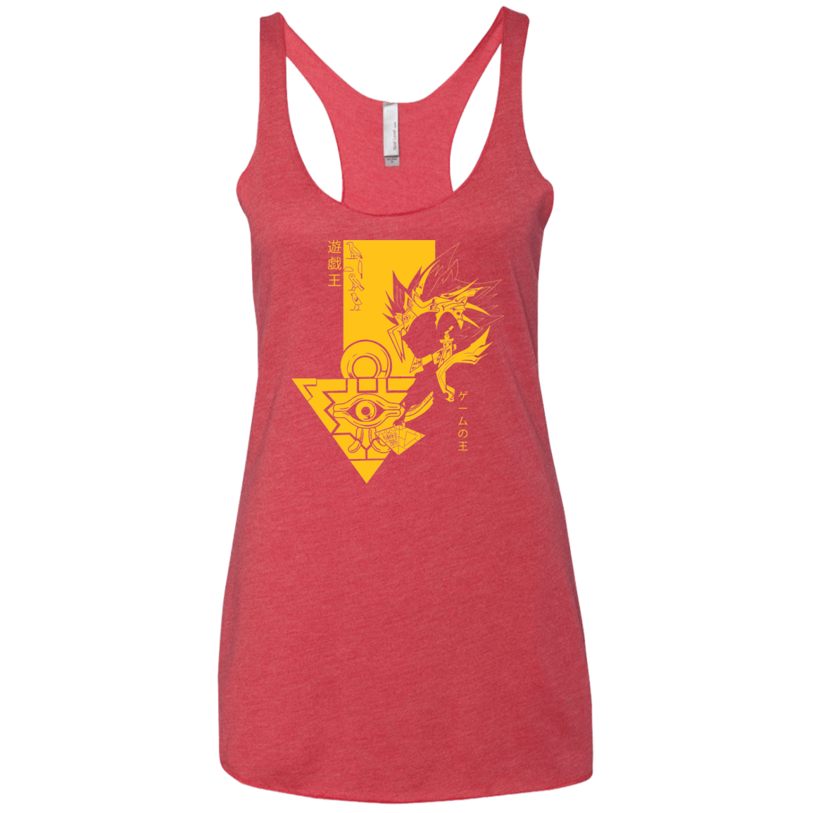 T-Shirts Vintage Red / X-Small Profile - Pharaoh Atem Women's Triblend Racerback Tank