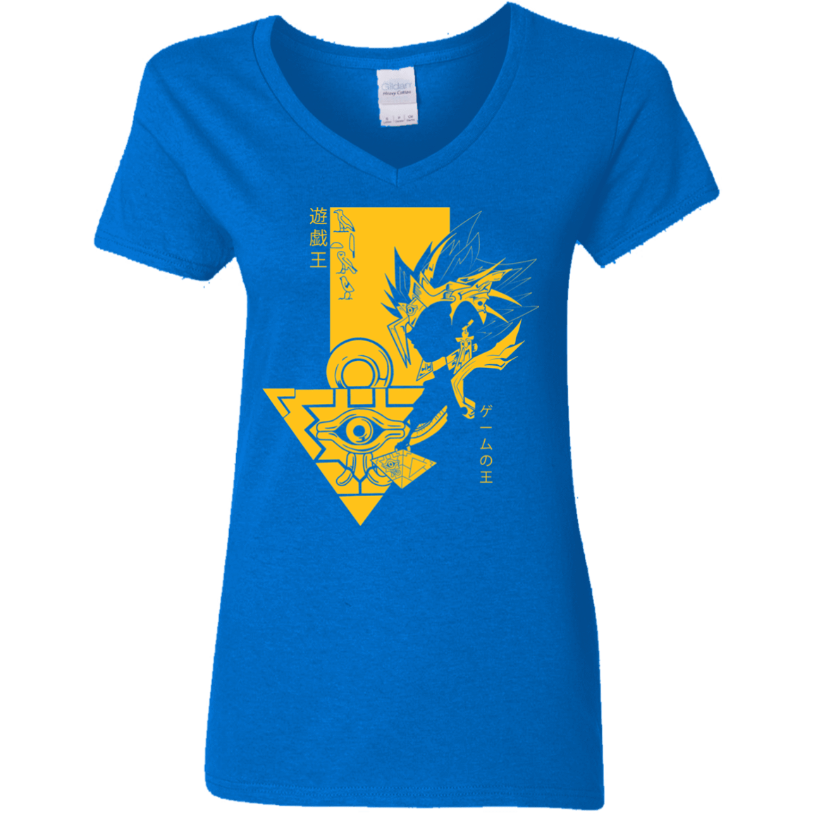 T-Shirts Royal / S Profile - Pharaoh Atem Women's V-Neck T-Shirt