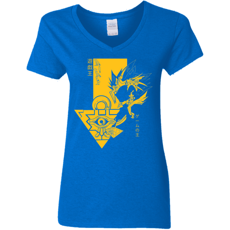 T-Shirts Royal / S Profile - Pharaoh Atem Women's V-Neck T-Shirt