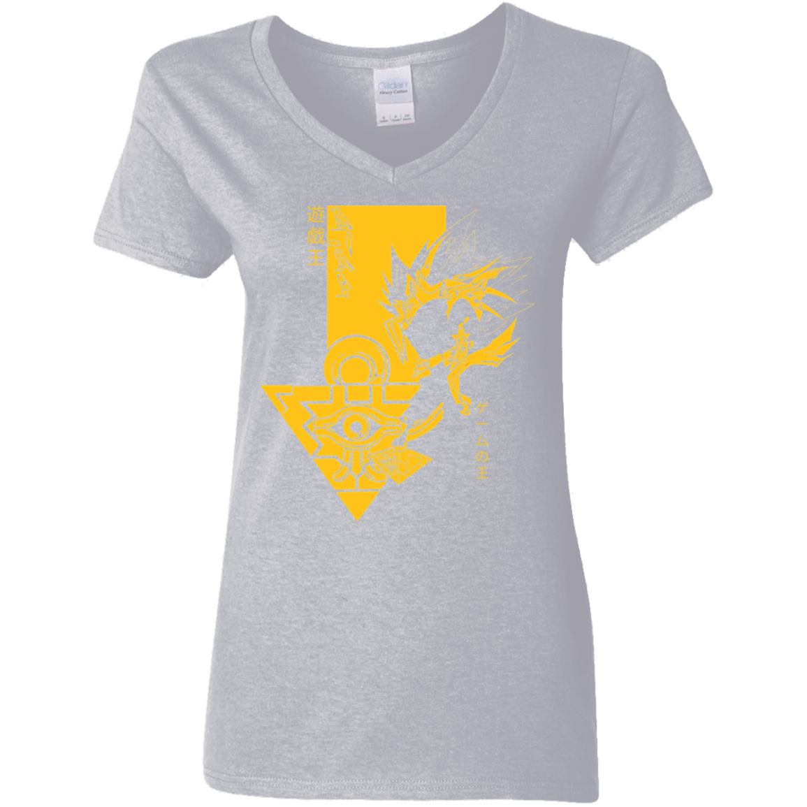 T-Shirts Sport Grey / S Profile - Pharaoh Atem Women's V-Neck T-Shirt