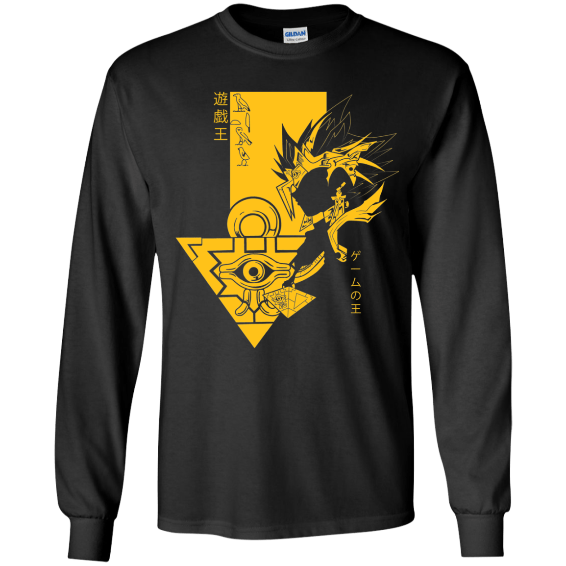 T-Shirts Black / YS Profile - Pharaoh Atem Youth Long Sleeve T-Shirt