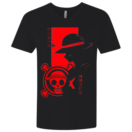 T-Shirts Black / X-Small Profile - Pirate King Men's Premium V-Neck