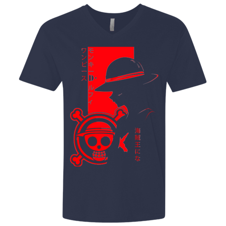 T-Shirts Midnight Navy / X-Small Profile - Pirate King Men's Premium V-Neck