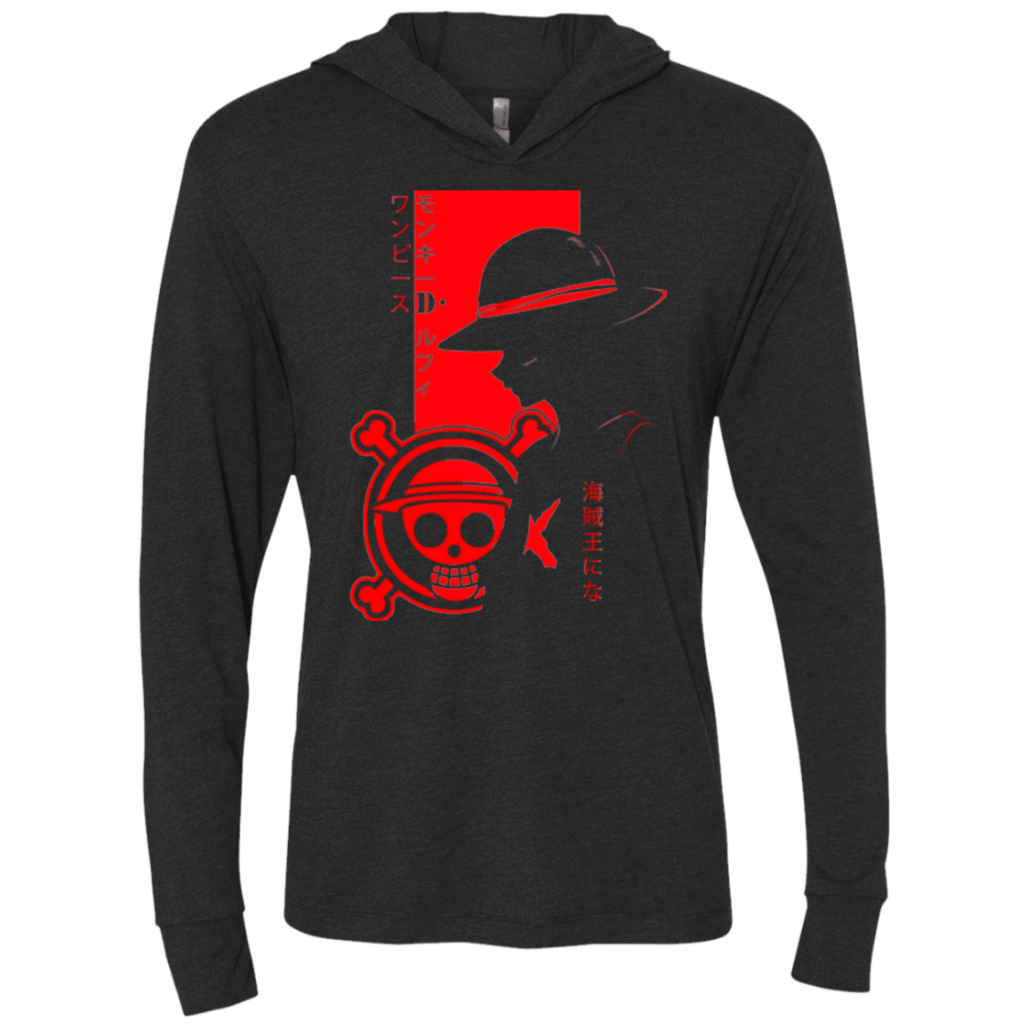 T-Shirts Vintage Black / X-Small Profile - Pirate King Triblend Long Sleeve Hoodie Tee