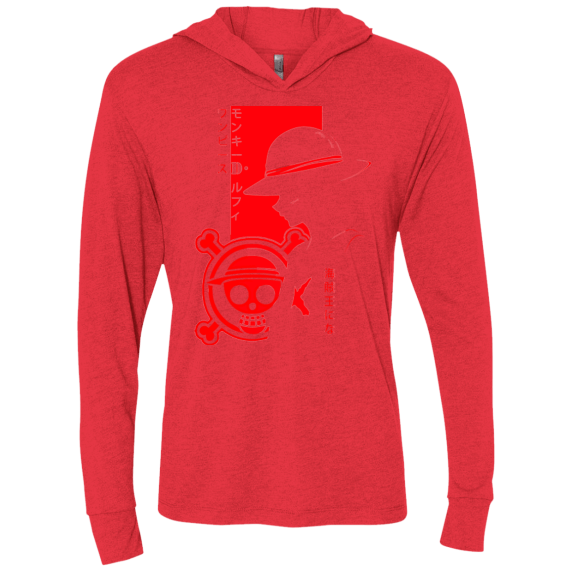 T-Shirts Vintage Red / X-Small Profile - Pirate King Triblend Long Sleeve Hoodie Tee