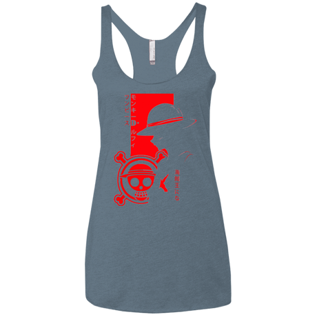 T-Shirts Indigo / X-Small Profile - Pirate King Women's Triblend Racerback Tank