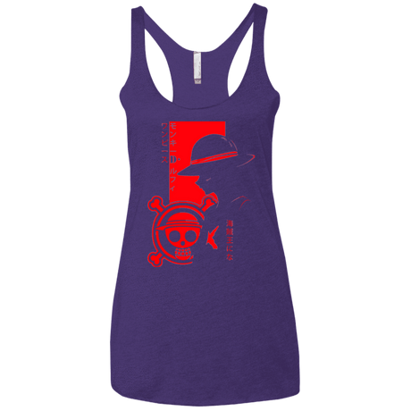 T-Shirts Purple / X-Small Profile - Pirate King Women's Triblend Racerback Tank