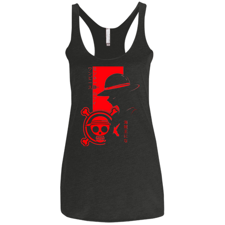 T-Shirts Vintage Black / X-Small Profile - Pirate King Women's Triblend Racerback Tank