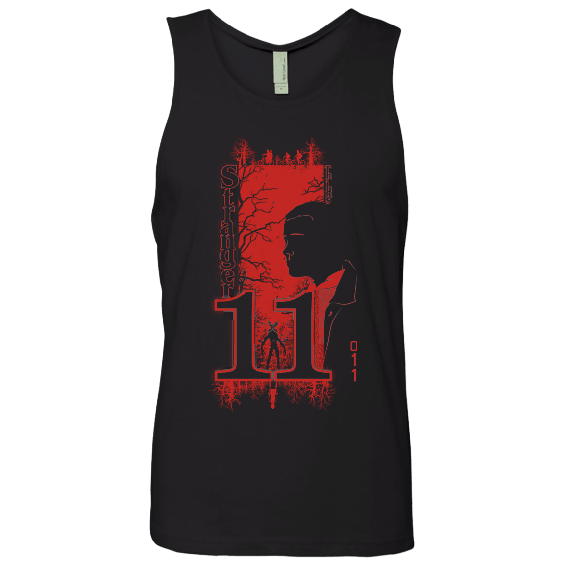 T-Shirts Black / S Profile-Stranger Things 11 Men's Premium Tank Top