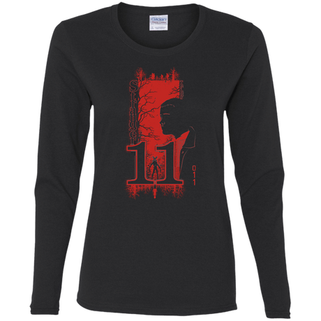 T-Shirts Black / S Profile-Stranger Things 11 Women's Long Sleeve T-Shirt