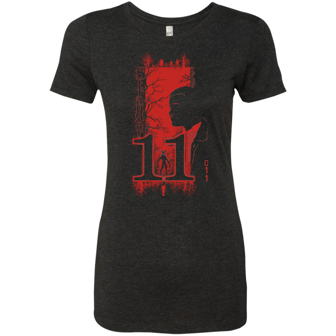T-Shirts Vintage Black / S Profile-Stranger Things 11 Women's Triblend T-Shirt