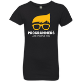 T-Shirts Black / YXS Programmers Are People Too Girls Premium T-Shirt
