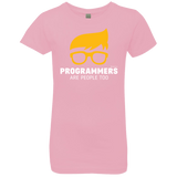T-Shirts Light Pink / YXS Programmers Are People Too Girls Premium T-Shirt