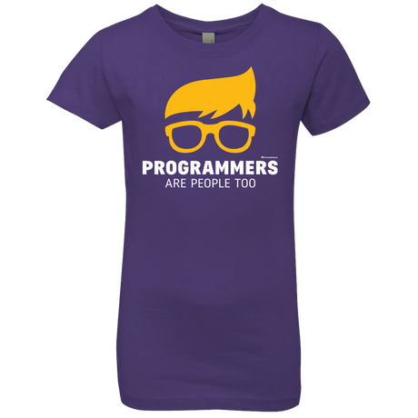 T-Shirts Purple Rush / YXS Programmers Are People Too Girls Premium T-Shirt