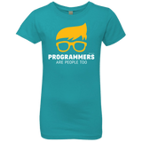 T-Shirts Tahiti Blue / YXS Programmers Are People Too Girls Premium T-Shirt