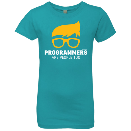 T-Shirts Tahiti Blue / YXS Programmers Are People Too Girls Premium T-Shirt