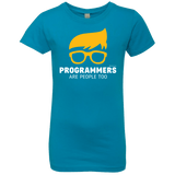 T-Shirts Turquoise / YXS Programmers Are People Too Girls Premium T-Shirt