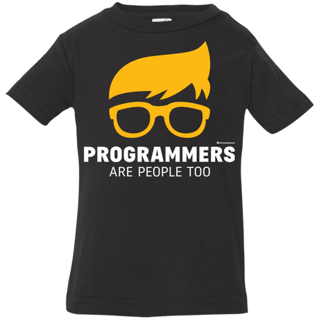 T-Shirts Black / 6 Months Programmers Are People Too Infant Premium T-Shirt