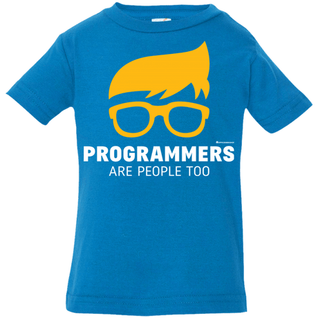 T-Shirts Cobalt / 6 Months Programmers Are People Too Infant Premium T-Shirt