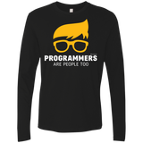 T-Shirts Black / Small Programmers Are People Too Men's Premium Long Sleeve