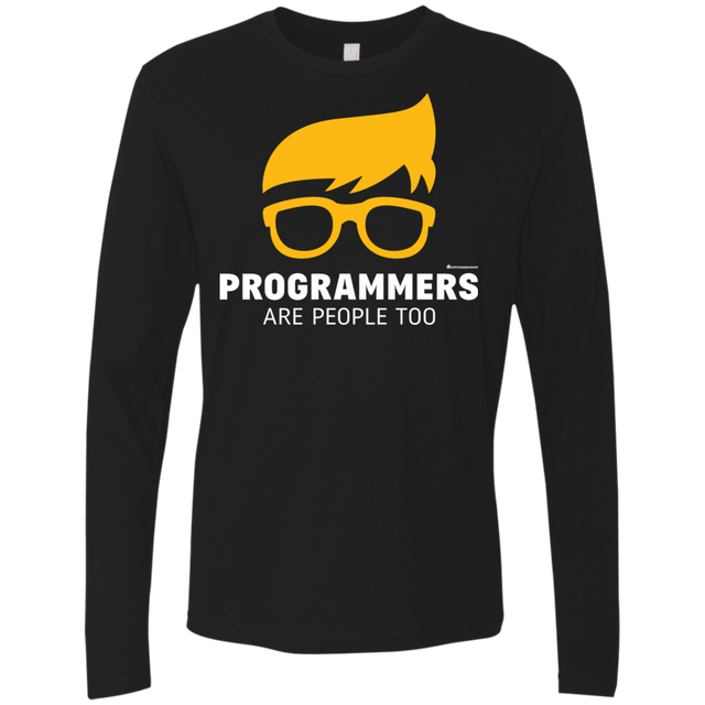 T-Shirts Black / Small Programmers Are People Too Men's Premium Long Sleeve