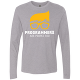 T-Shirts Heather Grey / Small Programmers Are People Too Men's Premium Long Sleeve