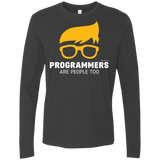 T-Shirts Heavy Metal / Small Programmers Are People Too Men's Premium Long Sleeve