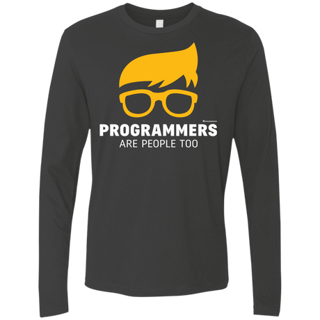 T-Shirts Heavy Metal / Small Programmers Are People Too Men's Premium Long Sleeve