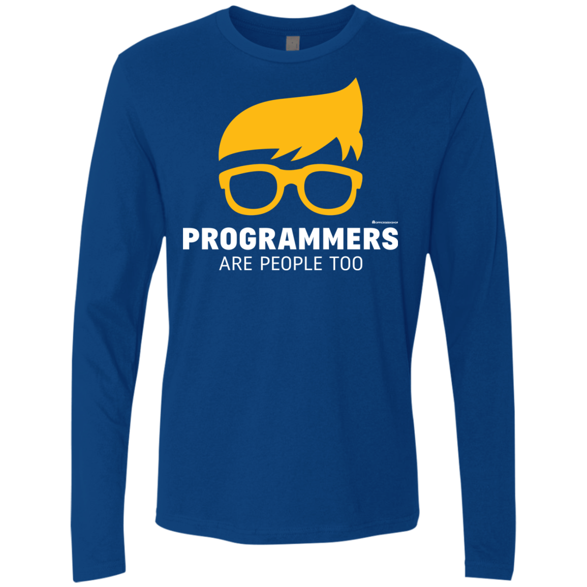 T-Shirts Royal / Small Programmers Are People Too Men's Premium Long Sleeve