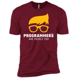 T-Shirts Cardinal / X-Small Programmers Are People Too Men's Premium T-Shirt