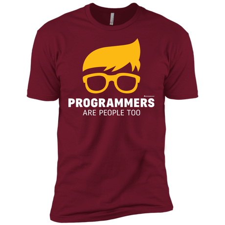 T-Shirts Cardinal / X-Small Programmers Are People Too Men's Premium T-Shirt