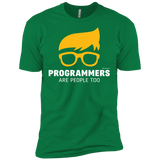 T-Shirts Kelly Green / X-Small Programmers Are People Too Men's Premium T-Shirt
