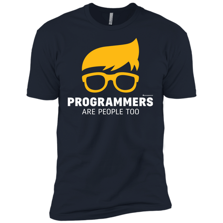 T-Shirts Midnight Navy / X-Small Programmers Are People Too Men's Premium T-Shirt