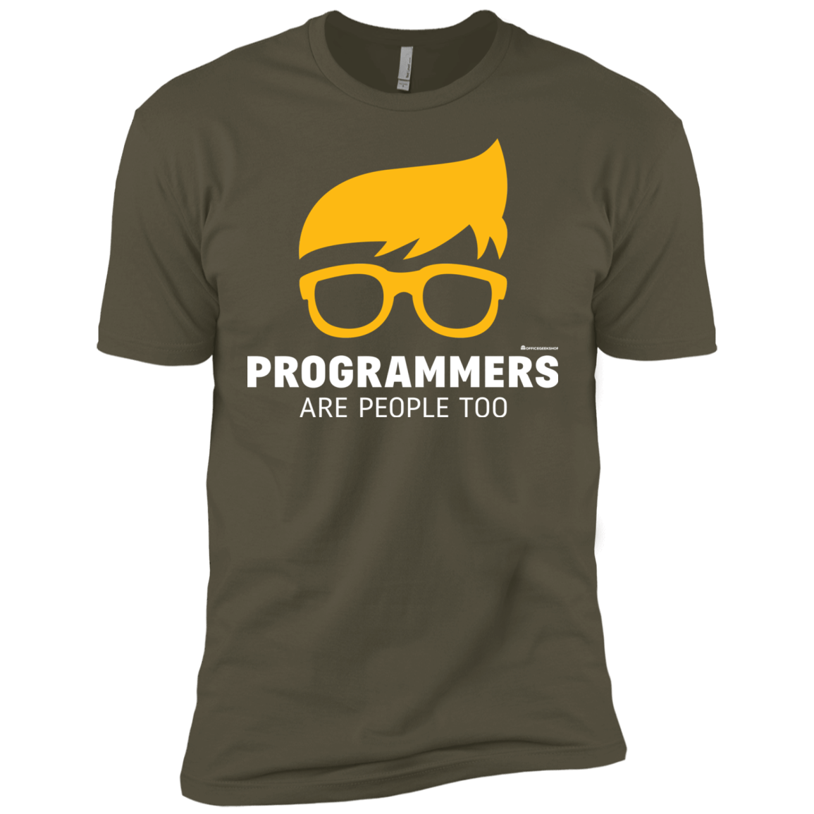T-Shirts Military Green / X-Small Programmers Are People Too Men's Premium T-Shirt