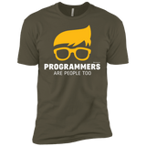 T-Shirts Military Green / X-Small Programmers Are People Too Men's Premium T-Shirt